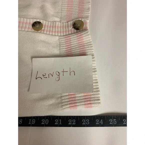 There Abouts Cardigan Varsity Preppy Schoolgirl Academia Whimsical Womens Size M - Picture 9 of 10